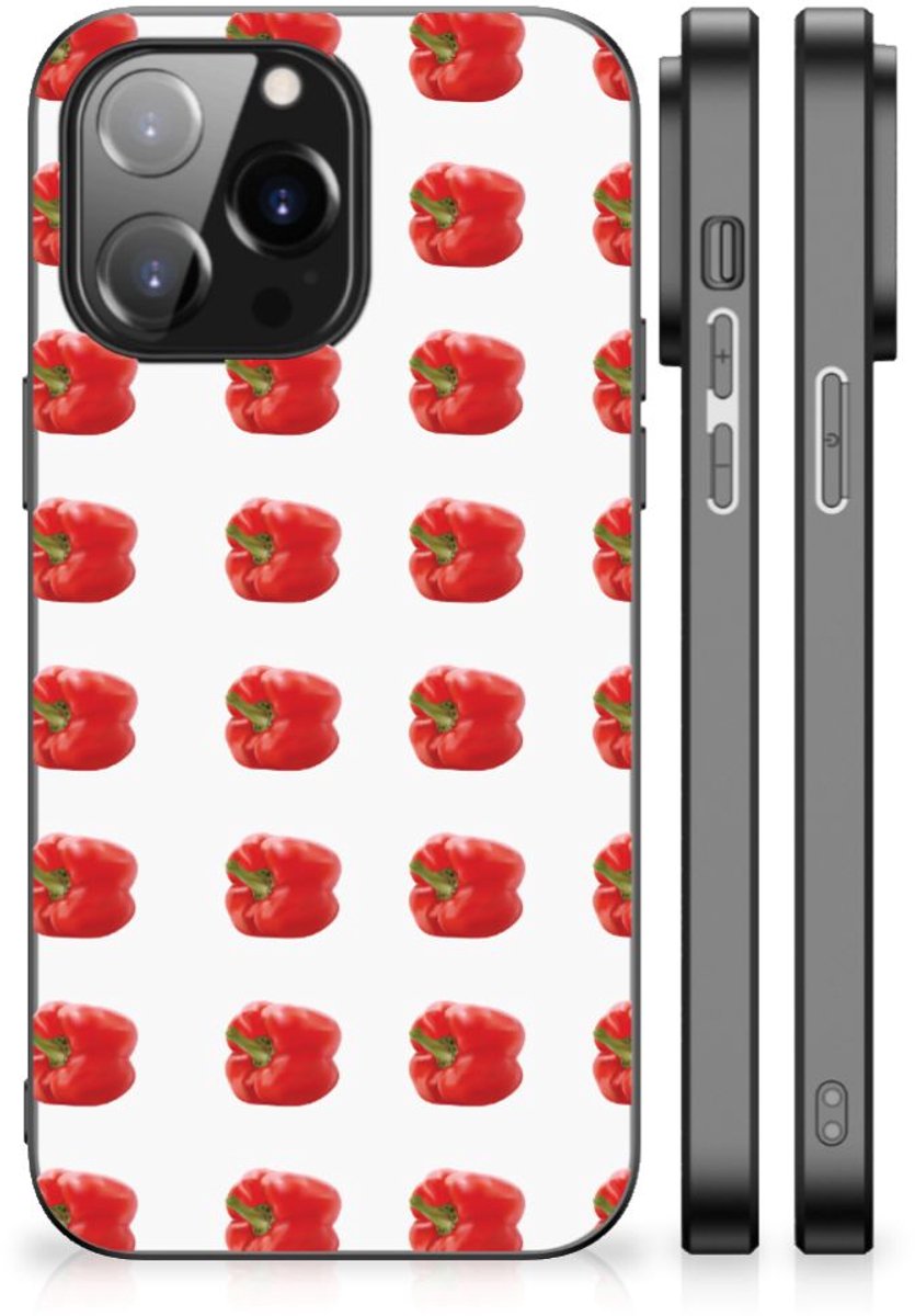 iPhone 14 Pro Max Back Cover Hoesje Paprika Red