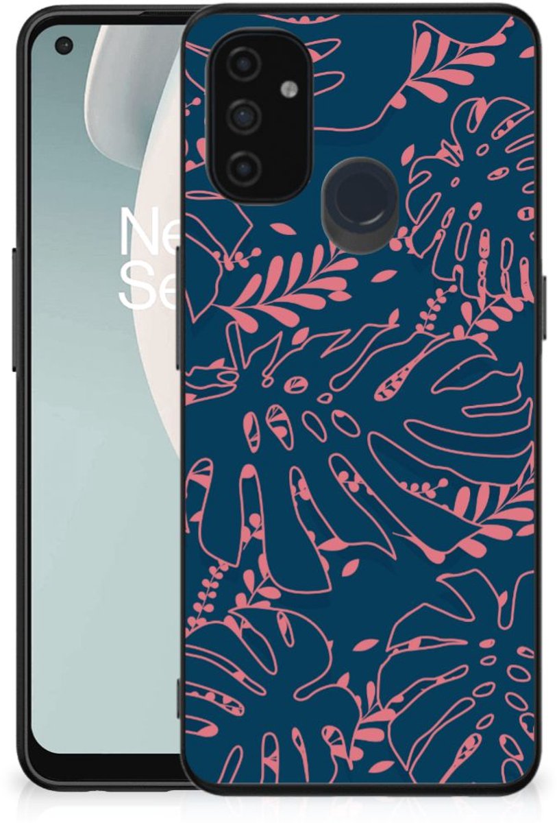 Back Cover voor OnePlus Nord N100 Bloemen Hoesje Palm Leaves