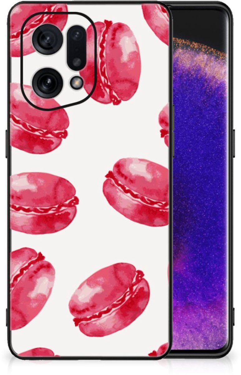 OPPO Find X5 Back Cover Hoesje Pink Macarons