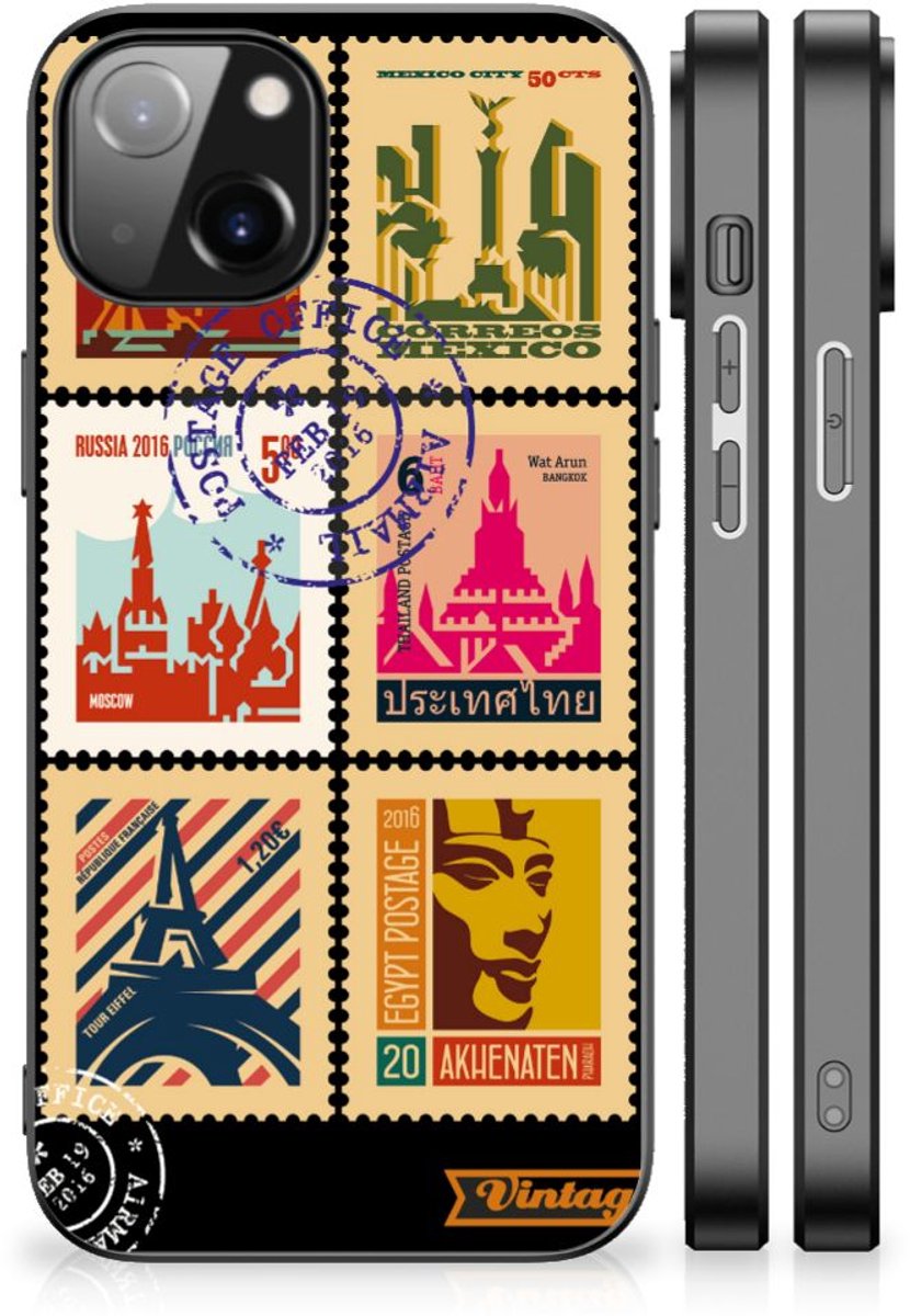 Apple iPhone 13/14 TPU Backcover Postzegels