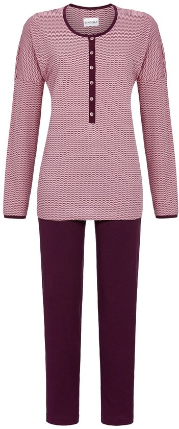 Katoenen paarse pyjama Ringella - Paars - Maat - 54