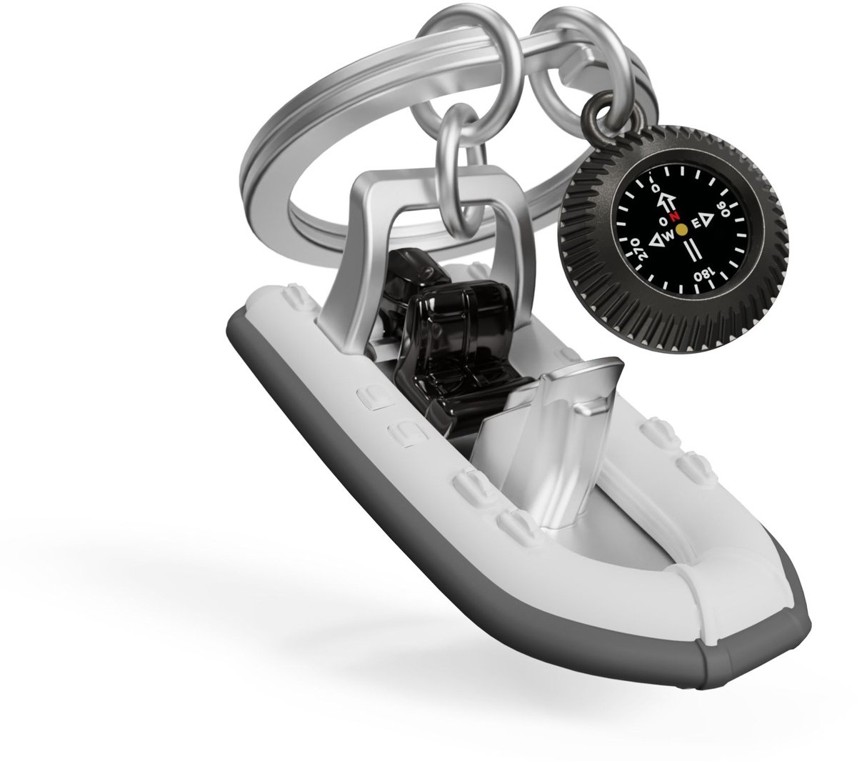 Metalmorphose Sleutelhanger Rubber Motorboot