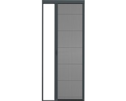Livn plissehor deur Excellent 96x242cm antraciet - Volledig voorgemonteerde cassette - Barrière-vrije doorloop - Montage in het kozijn