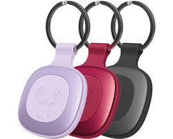 Fresh 'n Rebel Smart Finder Tag 3 pack - Bluetooth Tracker – Werkt met Apple Find My / Zoek Mijn - Dreamy Lilac & Berry Red & Storm Grey