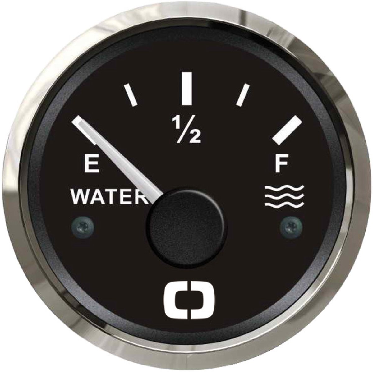 Osculati 12/24V zwarte Waterniveaumeter E-½-F Ø51mm gatmaat | 27.321.03