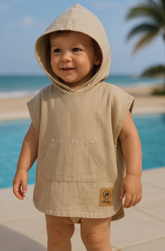 Cloby - Poncho - Sand - Strand - 3 tot 5 jaar van Cloby — afbeelding 2