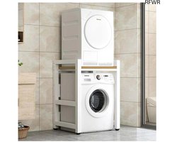 RFWR® Stapelbare wasmachine en droger kast met verstelbare hoogtes