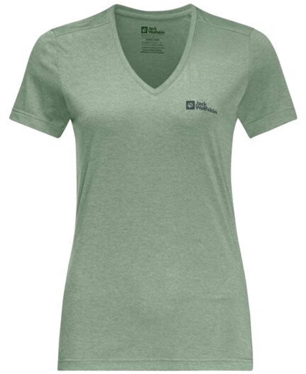 Jack Wolfskin Crosstrail T Women – Outdoor Kleding Fleeces en Truien T-Shirt 4029_eucalyptus