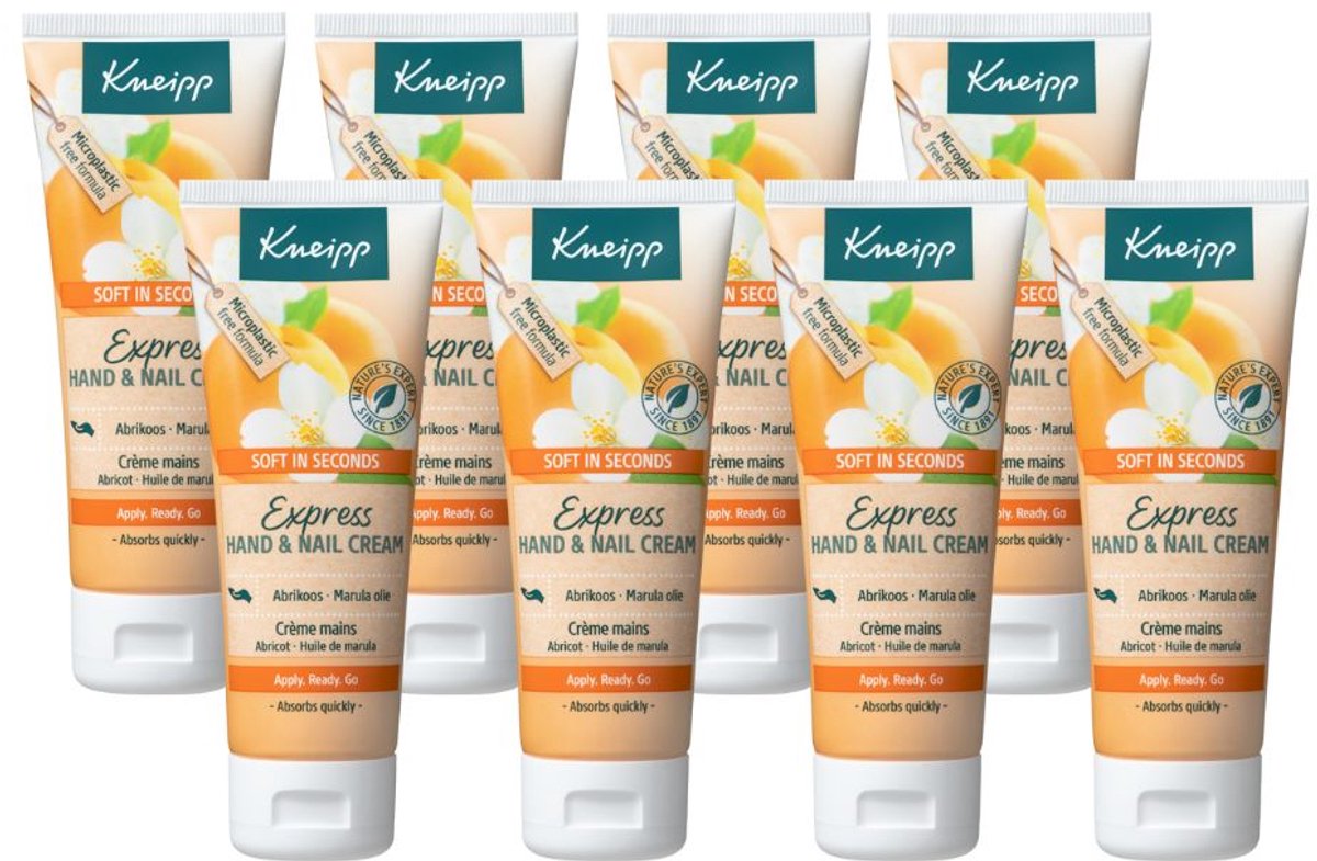 8x Kneipp Handcreme Abrikozenmelk 75 ml