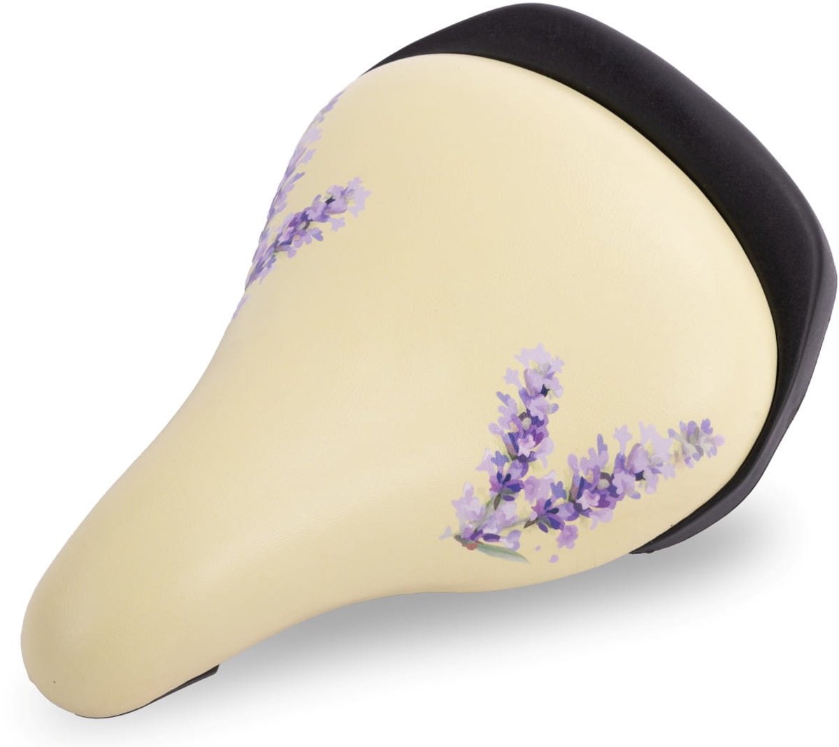 sun baby Kinderfiets zadel verstelbaar met memory foam, comfortabel voor fietsen, verstelbare kantelhoek, voorwaarts/achterwaarts verstelbaar (Lavendel-beige)