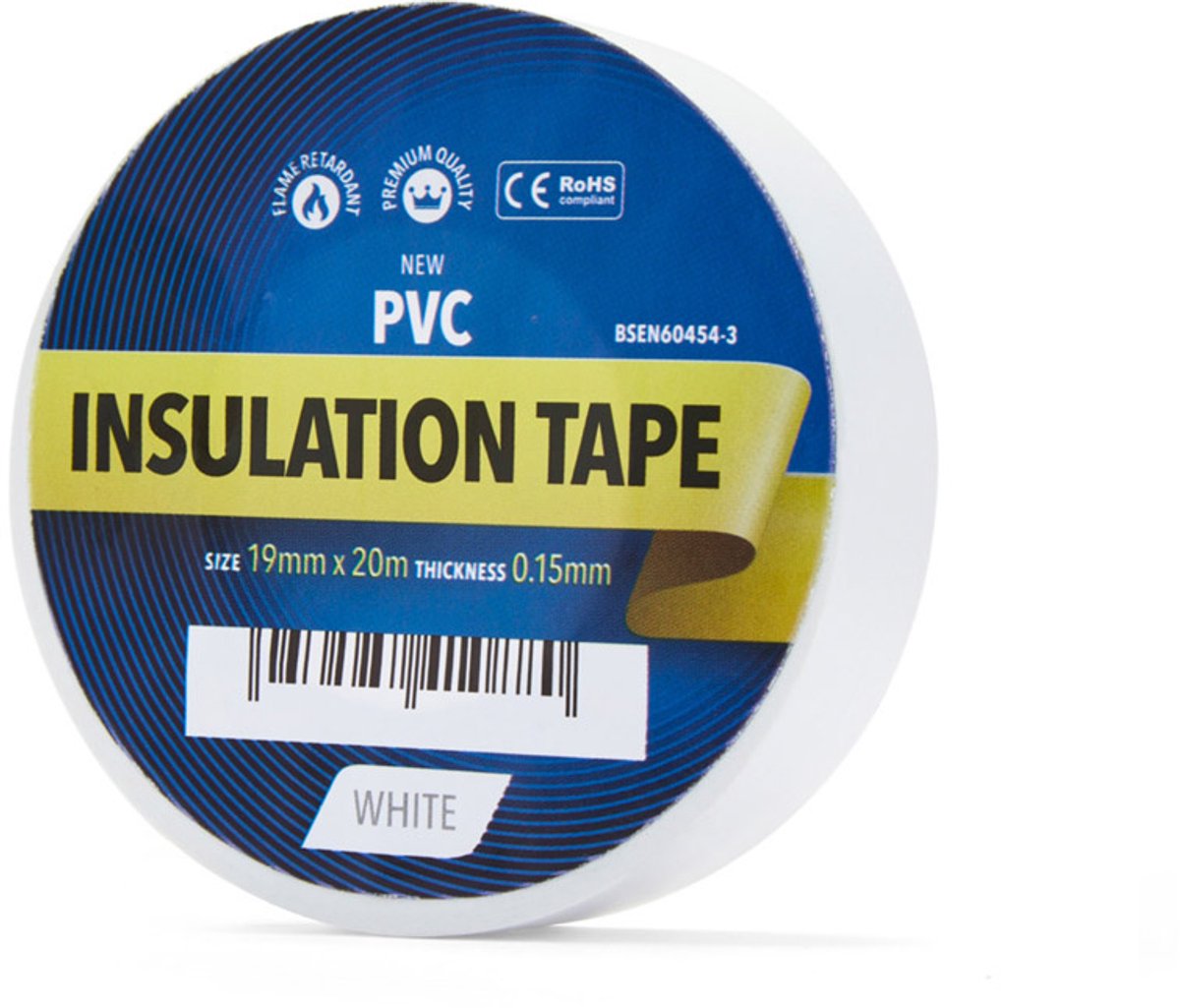 YellowBand Premium PVC Isolatietape 19mm x 33m Wit