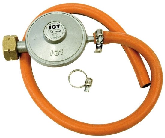 Barbecook Gasregulator - Gasdrukregelaar & Gasslang 30 Mbar - G5 Aansluiting - Nederland