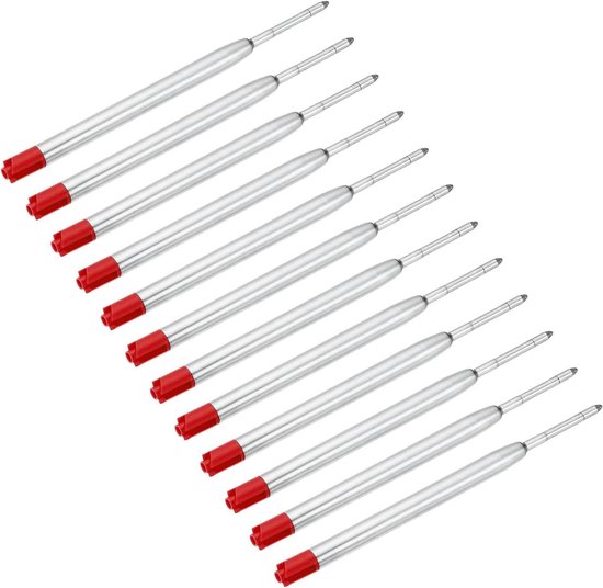 PATIKIL Rollerbalpen Vullingen Soepel Schrijvend Gel Inkt, 0,7mm Metalen Balpen Vulling Fijne Punt Zwarte Inkt 10-Pack, Zwart/Blauw PATIKIL Rollerbalpen Vullingen Soepel Schrijvend Gel Inkt, 0,7mm Metalen Balpen Vulling Fijne Punt Zwarte Inkt 10-Pack, Zwart/Blauw