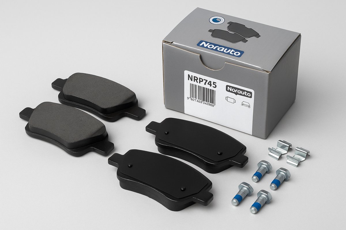 Norauto NRP745 Remblokken Achteras – Peugeot 106 II – Set van 4 – TRW Montage – R90-gecertificeerd