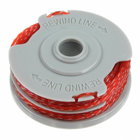 SWAWIS Trimmerdraad gazon maaidraad 2,0 mm / 340 m reservedraad grastrimmer reserve trimmer lijn nylon draad bosmaaier trimmersnoer voor wiet gras tuin of tuin, oranje-rood