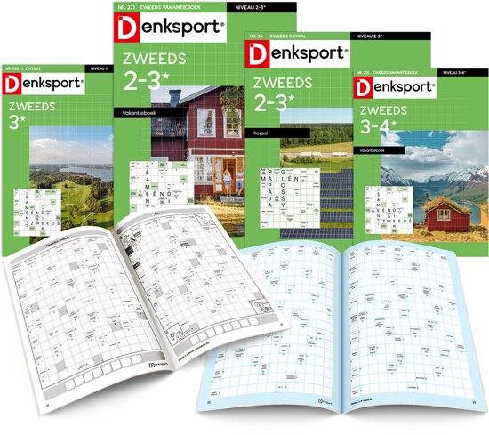 Denksport Zweeds puzzelboek pakket nr. 8
