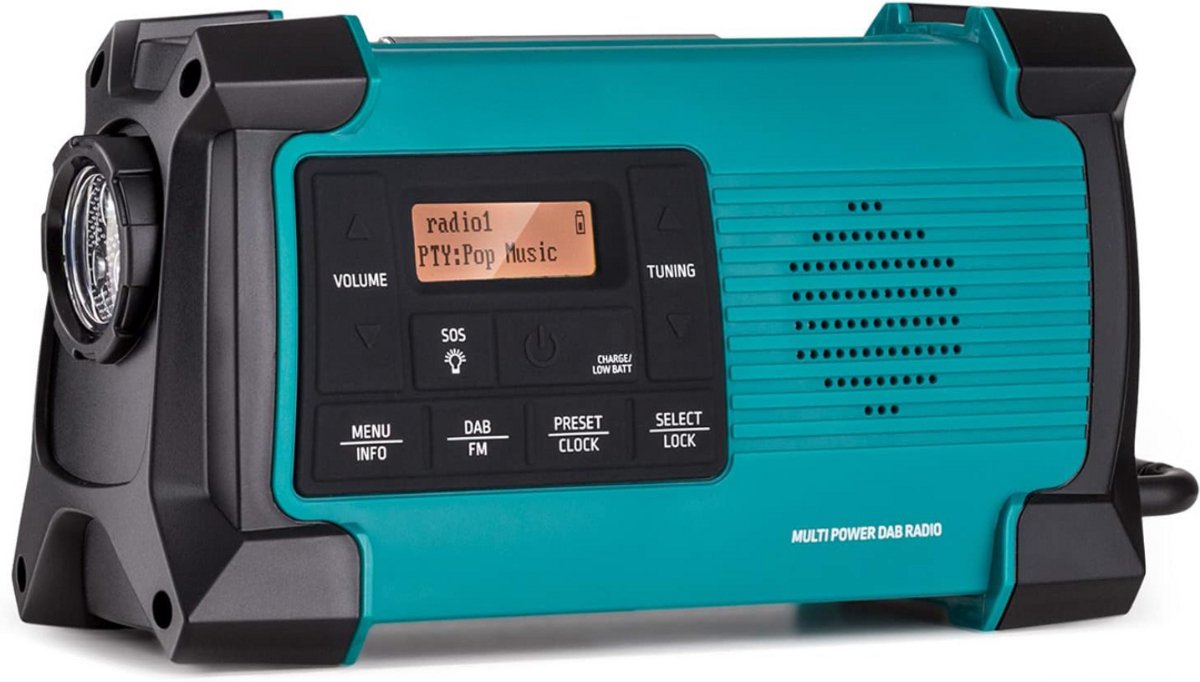 CLGP® Bouwradio met Accu - Noodradio - DAB