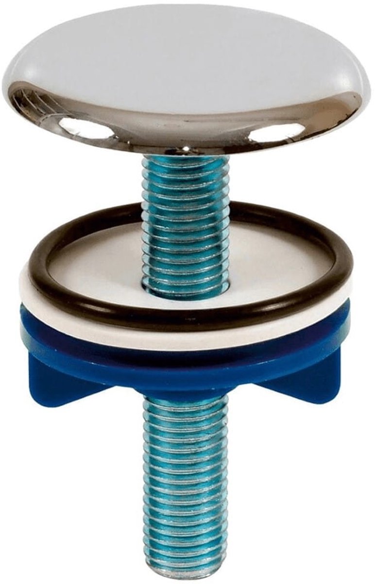 Tycner - Wasbakafdekking - Chroom - Roestvrij Staal - 4,7 cm