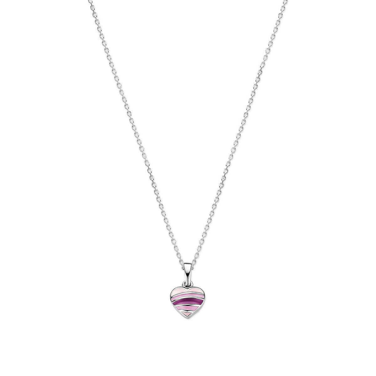 Collier hartje emaille 36 + 4 cm