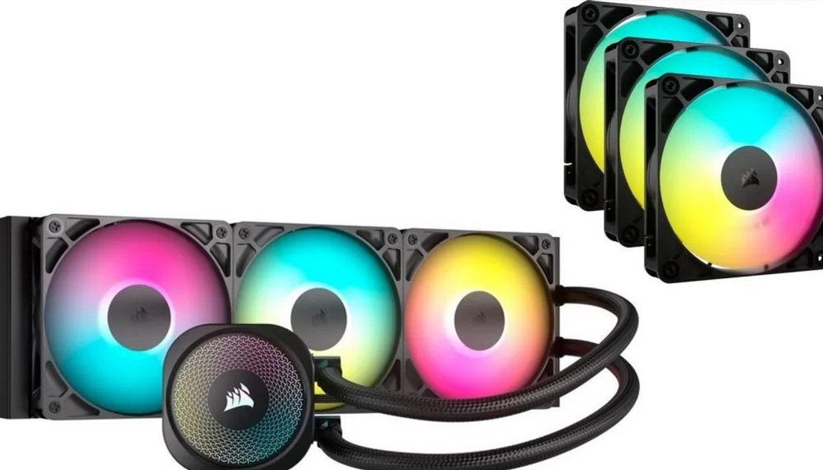Corsair Cooling Combo 1 - Corsair Nautilus 360 Rs Argb + Rs120 Argb 3-Pack koeler
