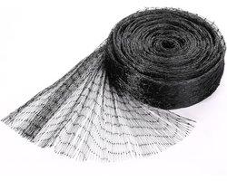 Anti Vogelnet - vogelbeschermingsnet - volière kippenhoknet - Resistent Polyethyleen - Tuinbescherming - voor Fruitbomen, Vijvers en Gewassen - Zwart - 4m x 6m
