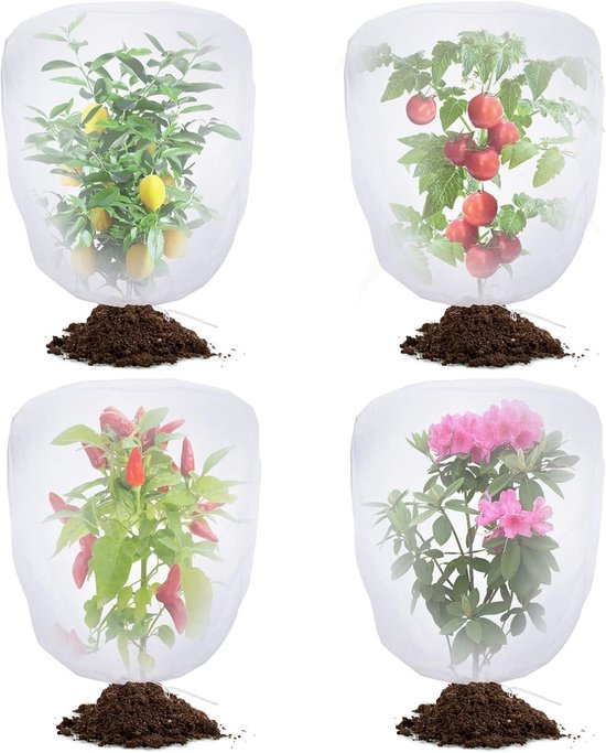 Plantenkas Met 3 Etages En Versterkt Dekzeil - Ideaal Voor Het Beschermen Van Groenten En Bloemen In Alle Seizoenen