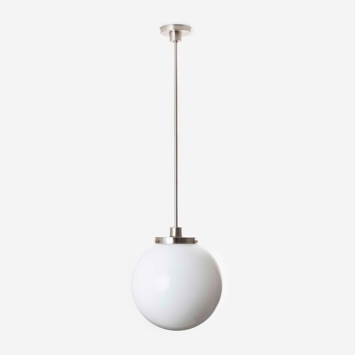 Coloured by Art Hanglamp Bol Ø 30 20's Matnikkel - Art Deco Trade