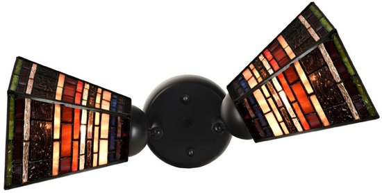 Art Deco Trade - Double spot Zwart avec Petit Industrial