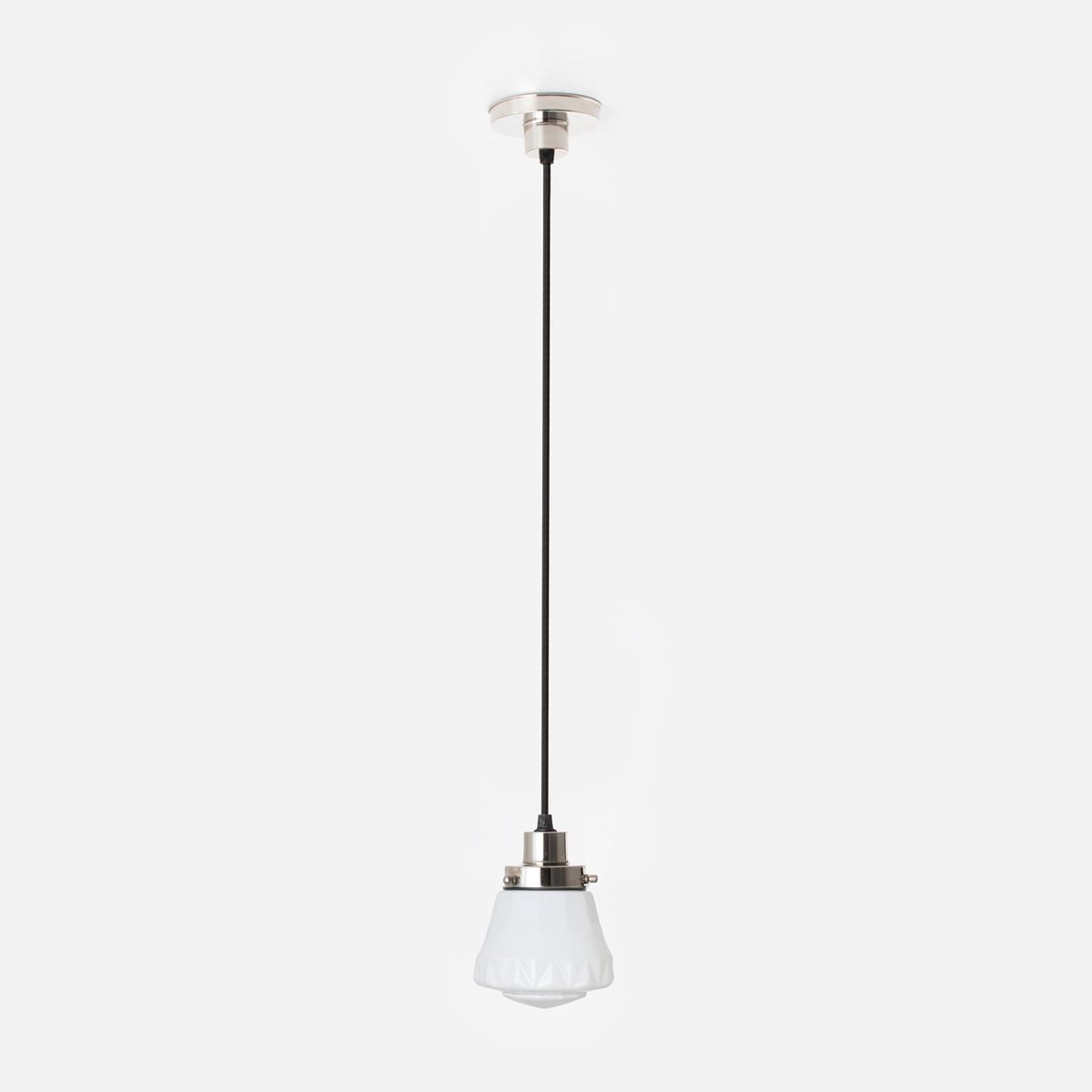 Hanglamp aan snoer Bold 20's Nikkel - Art Deco Trade
