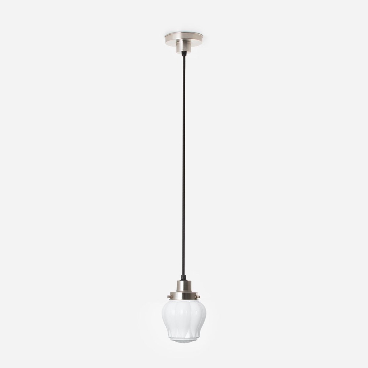 Hanglamp aan snoer Eden 20's Matnikkel - Art Deco Trade