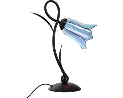 Tiffany Tafellamp Lovely Gentian Blue - Art Deco Trade