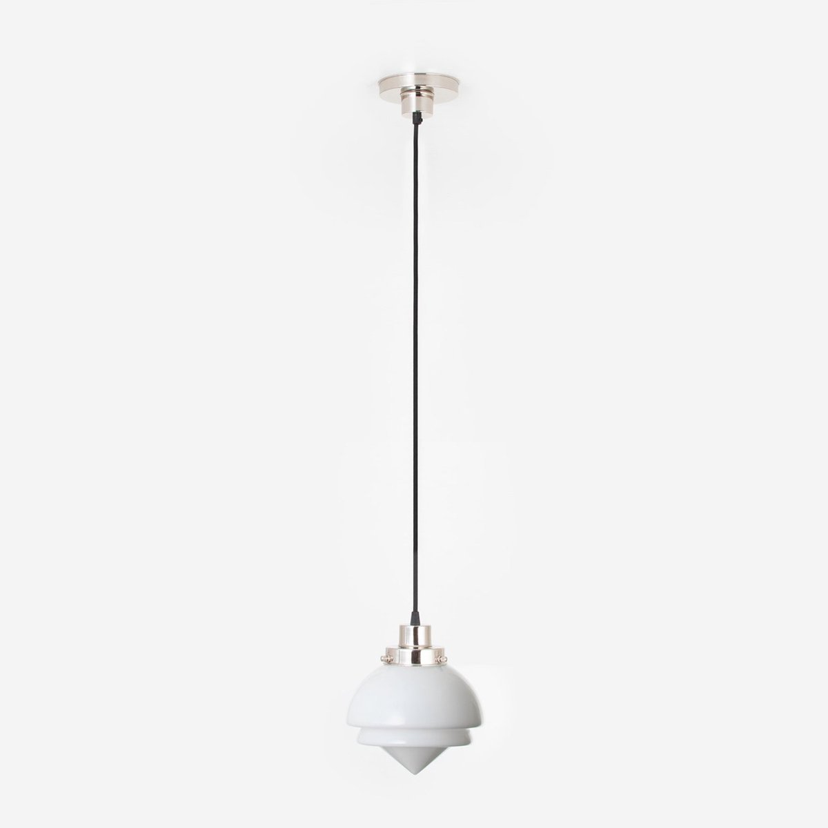 Coloured by Art Hanglamp aan snoer Small Pointy 20's Nikkel - Art Deco Trade
