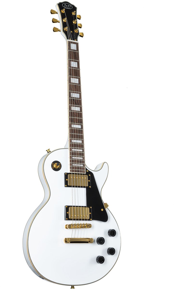 J & D LC II White - Single-cut elektrische gitaar