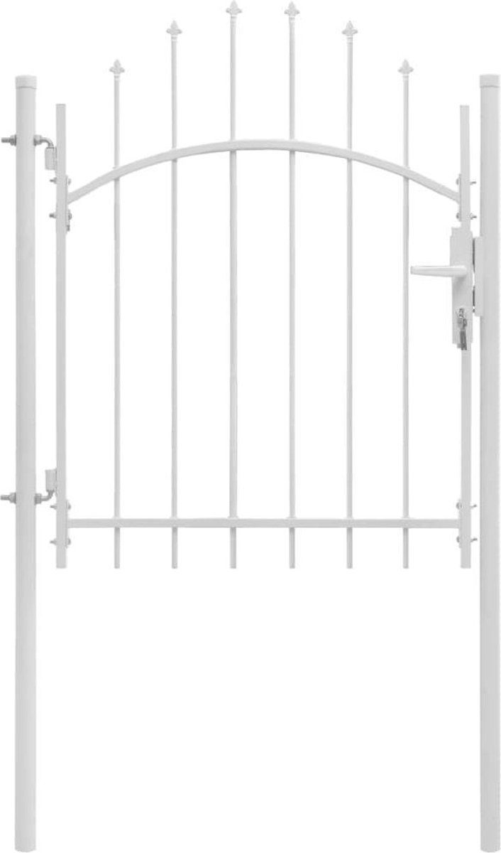 vidaXL - Tuinpoort - Woerden - staal - 1x1,25 - m - wit
