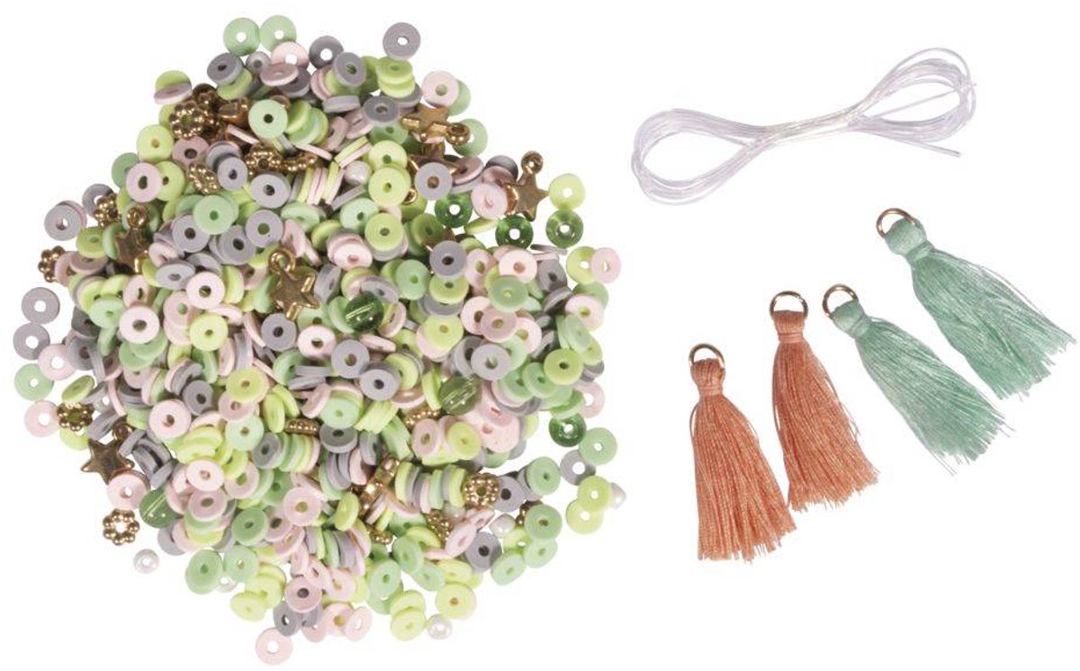 Kralenmix - Rayher - Maak je eigen armbanden - tinten met groen