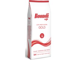 BUONDI Caffè Gold koffie hele boon, donker gebrand, koffieboon voor volautomatische koffiemachines 1kg