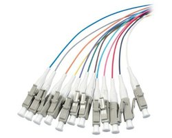 Danicom OM4 glasvezel pigtail gekleurde set LC - 12 stuks