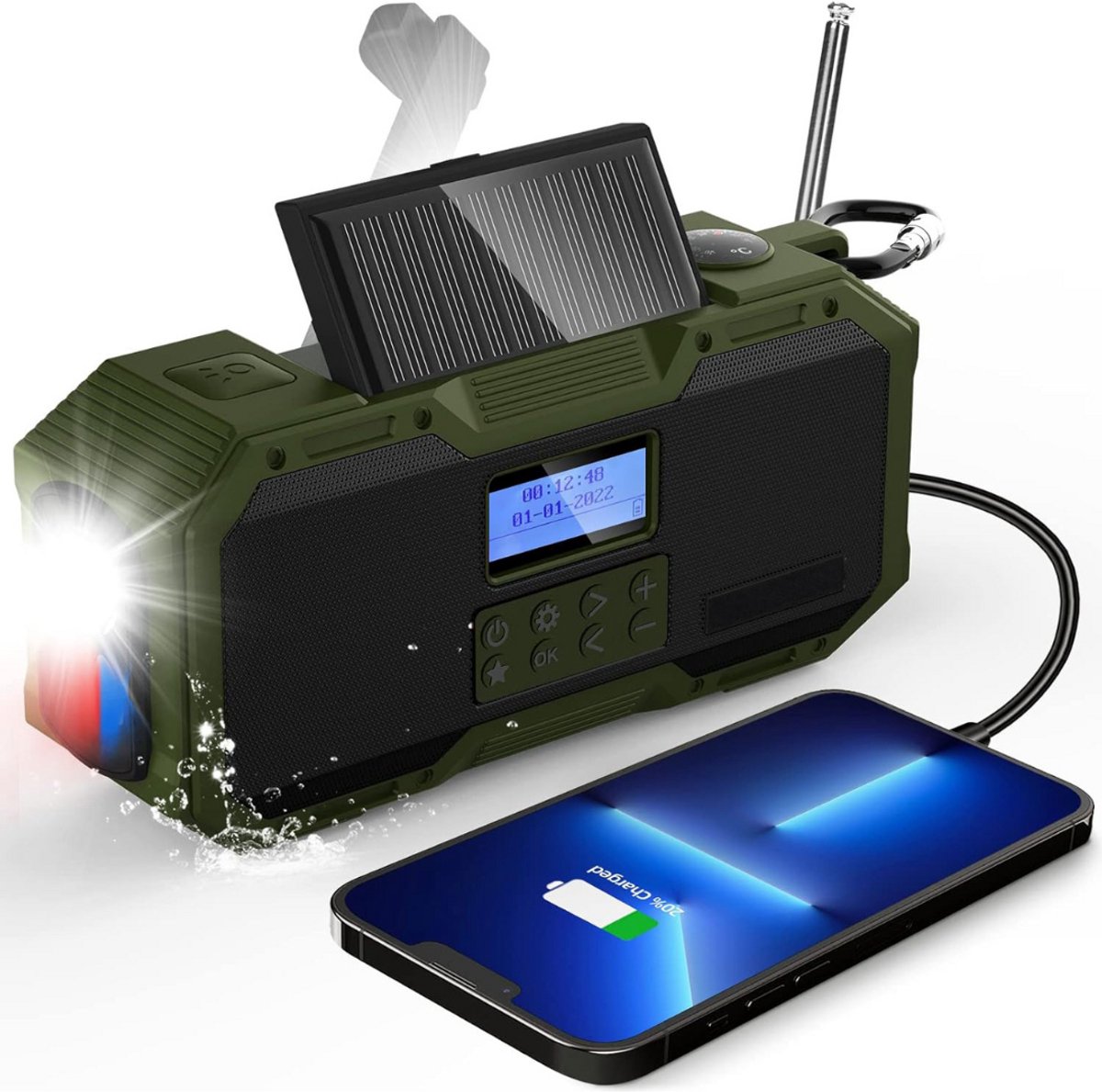 CLGP® Bouwradio met Accu - Noodradio - DAB
