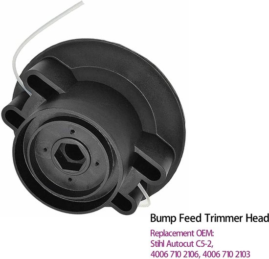 Geschikt voor C5-2-kop voor STIHL bosmaaier FS40 FS45 FS46 FS50 FSE60, JRISBO Autocut C 5-2-draadkop, spoel, vervangende onderdelen, C5.2-trimmerkopaccessoires (1-pack) van JRISBO — afbeelding 5