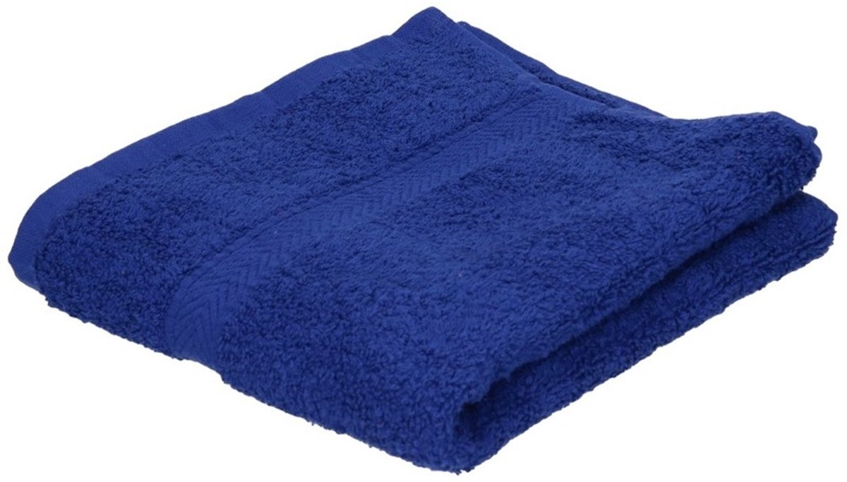 Set van 6x stuks luxe handdoeken blauw 50 x 90 cm 550 grams - Badkamer textiel badhanddoeken