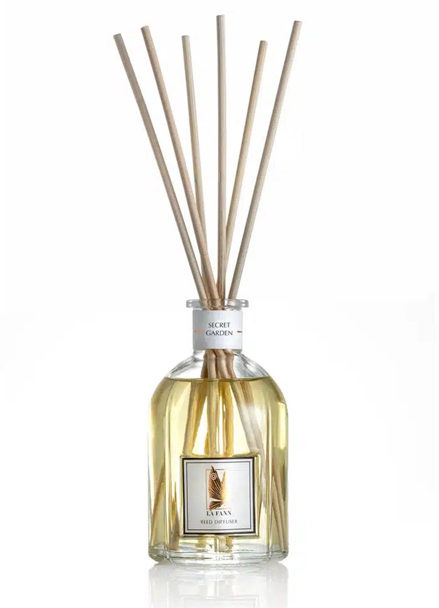 LA FANN Istanbul - luxe Geurstokjes Secret Garden 250 ml - Kamergeur - Heerlijke Geurverspreider