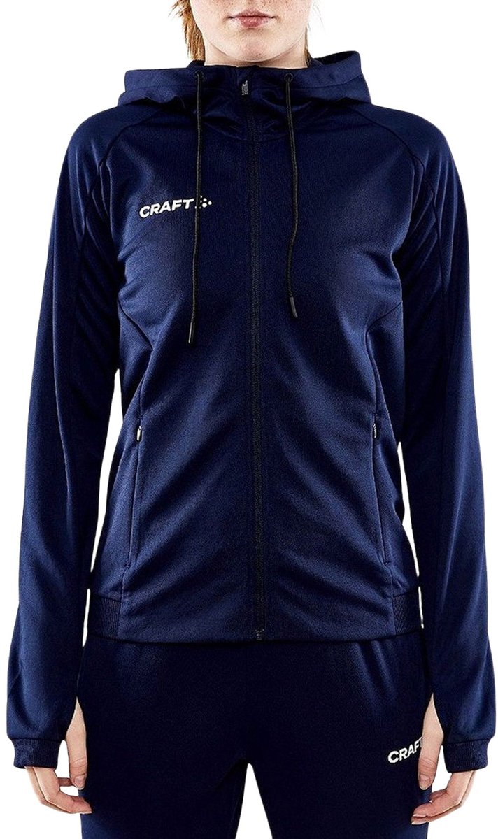 712x1200.jpg Craft Evolve Hooded Trainingsjas Dames - Maat XL - Afbeelding 1