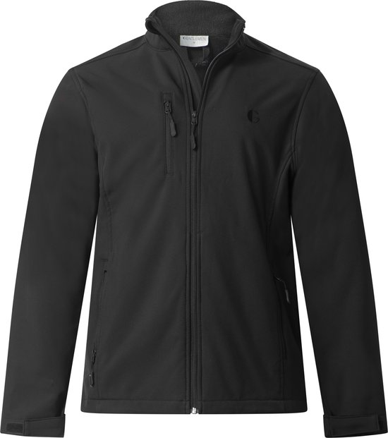 Gentlemen - veste softshell homme - coupe-vent - déperlante - noir - taille L