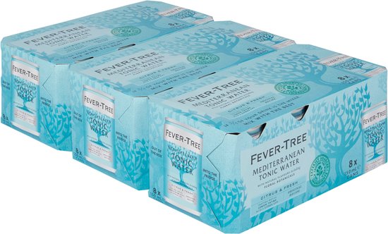 FEVER-TREE Premium Indian Mediterranean Water - 24 x 15 cl - Tonic Eau