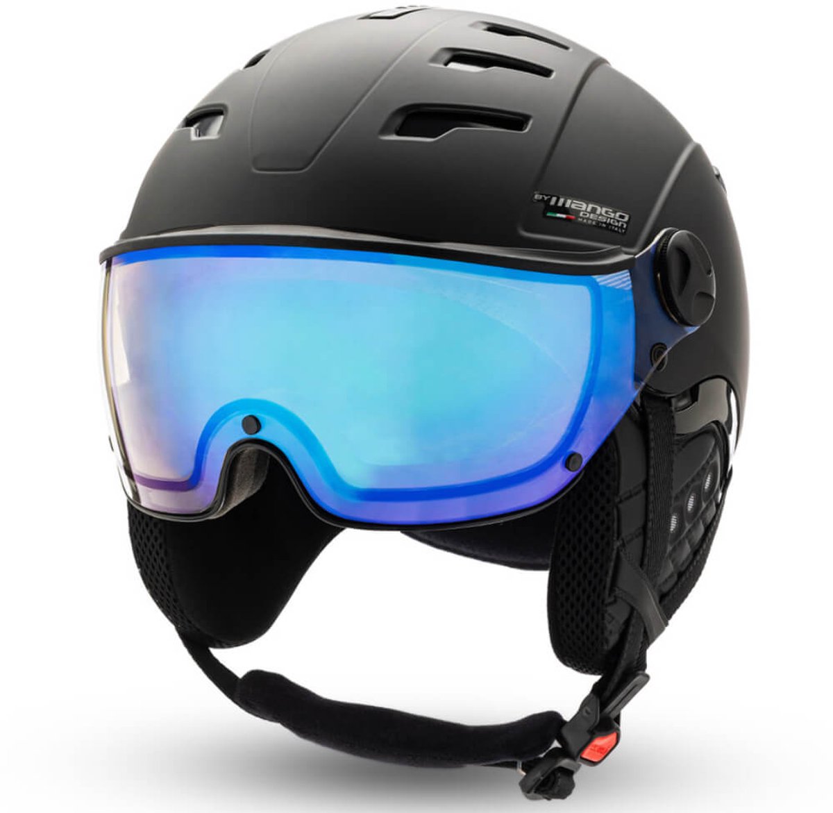 Mango Venus Skihelm Met Photochromic Vizier | Black | Blue Mirror Cat. 1-2 | Maat: 52 t/m 54 cm
