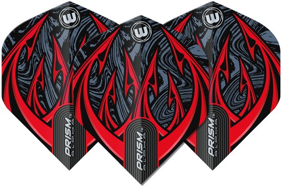 Winmau Prism Alpha Diablo Black & Red - Dart Flights van Winmau — afbeelding 2