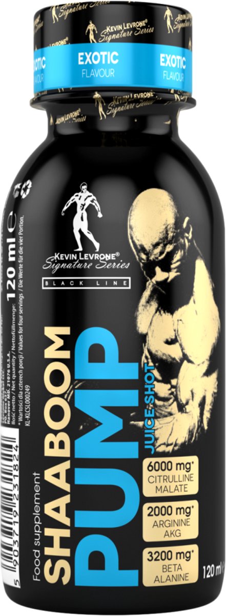 Kevin Levrone - Shaaboom pump shot pre workout 24x120 ml Orange Cherry