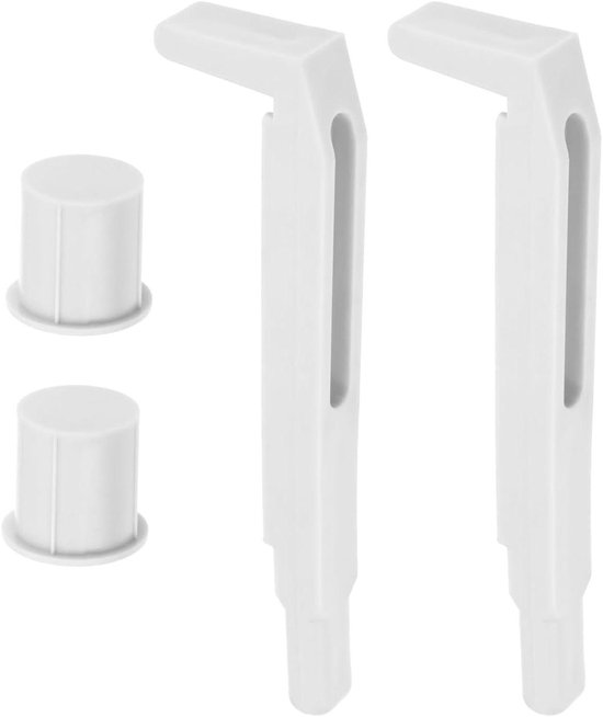 Allecto Plus - 2 verrous de nettoyage de fenêtre de toit avec écrou pour fixation lors du Nettoyage des Lucarnes - Grijs - Compatible avec Velux GGU GPU GHU