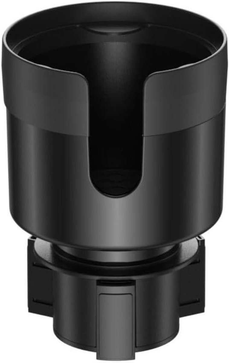 Allecto Plus - Bekerhouder voor auto met verstelbare basis en onderzetter, universeel bruikbaar.