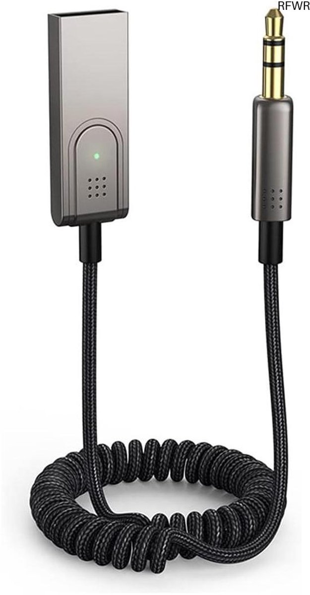 RFWR® Bluetooth Aux Adapter - Draadloze V5.1 Audioreceiver voor Auto en Speakers